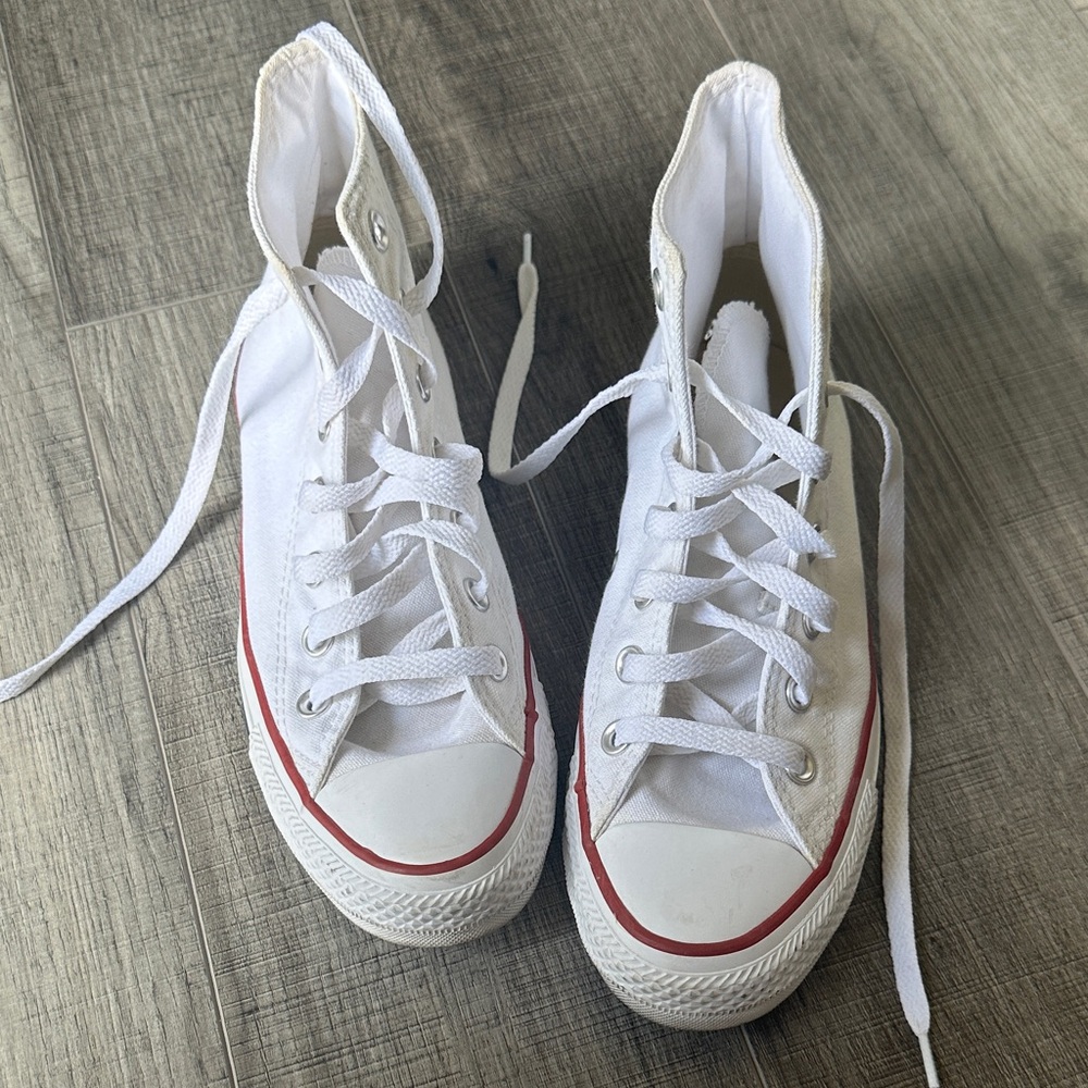 Converse All star high tops- optic white- size womens US-6.5